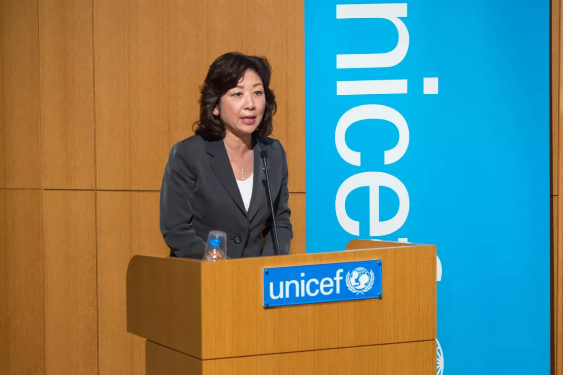 野田聖子議員、シンポジウム『子どもの&ldquo;今&rdquo;を守り &ldquo;未来&rdquo;をつくる　ユニセフの人道支援』にて開会の挨拶
