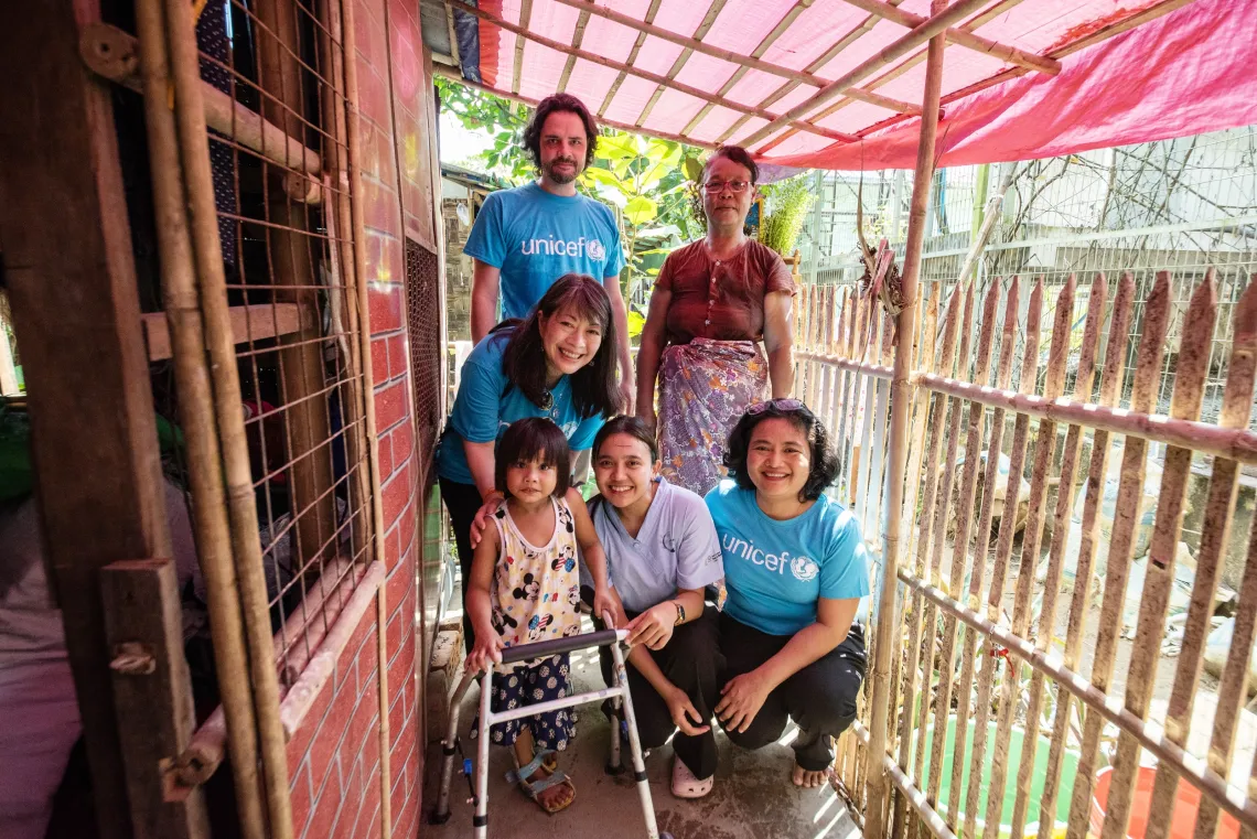 地域事務所代表としてミャンマー・ヤンゴンのUNICEF支援プロジェクトを訪問（2024年）。