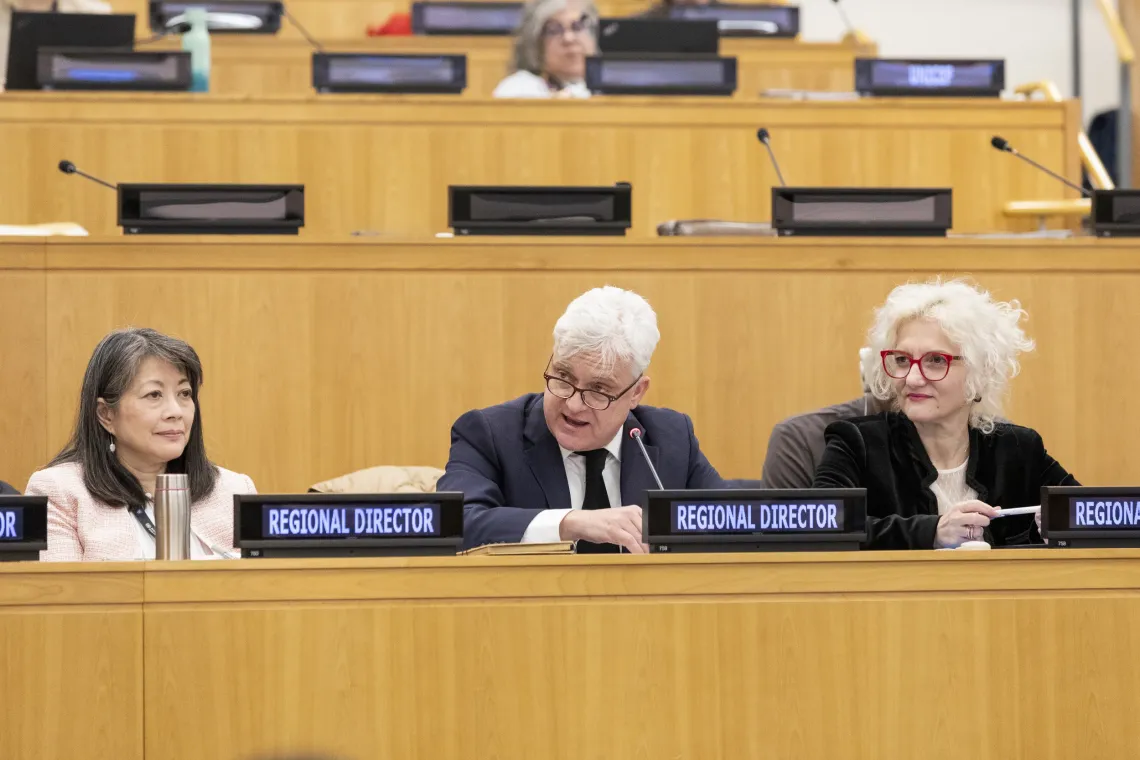 UNICEF東アジア・太平洋地域事務所代表として、ニューヨークで行われたUNICEF理事会に参加（2025年）。