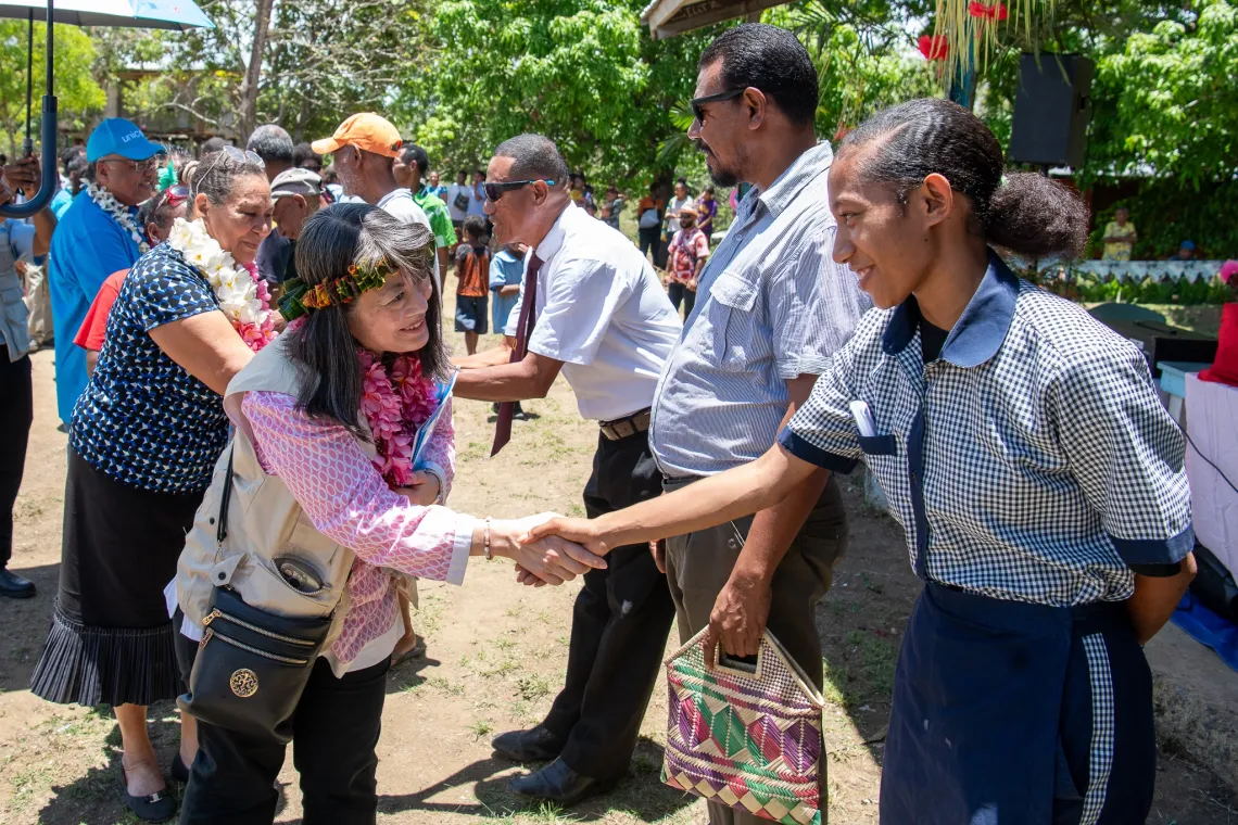 UNICEF東アジア・太平洋地域事務所代表として、気候変動の影響を受けるパプアニューギニアの地域を訪問（2025年）。