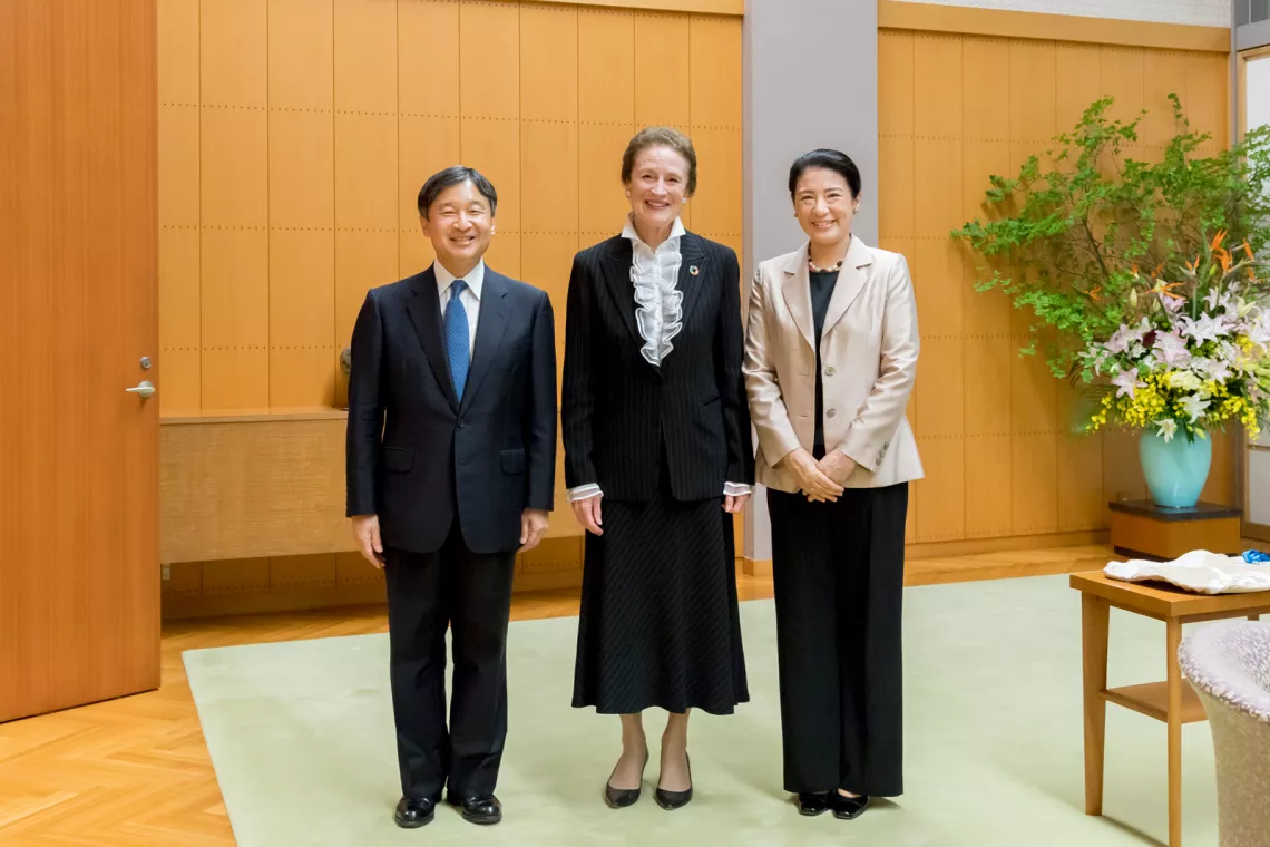 UNICEF事務局長ヘンリエッタ・フォア、皇太子同妃両殿下に拝謁