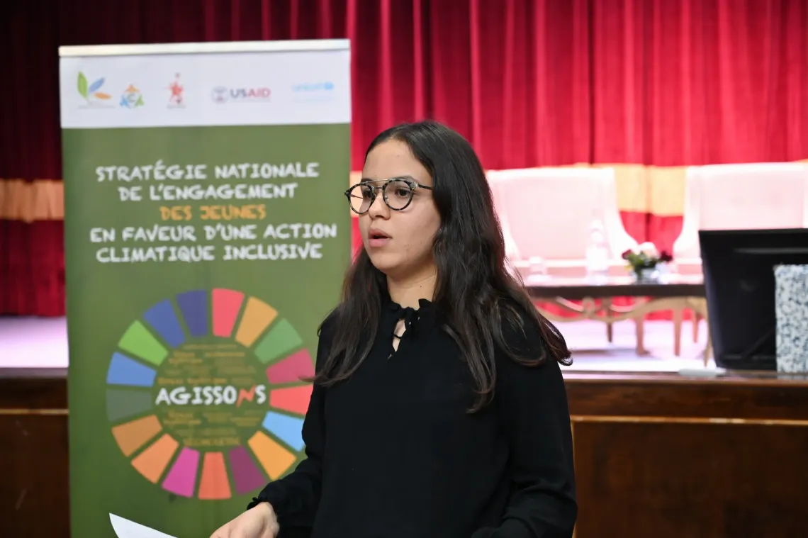 Farah participating in the development of Tunisia&rsquo;s National Strategy for Youth Engagement in Inclusive Climate Action.