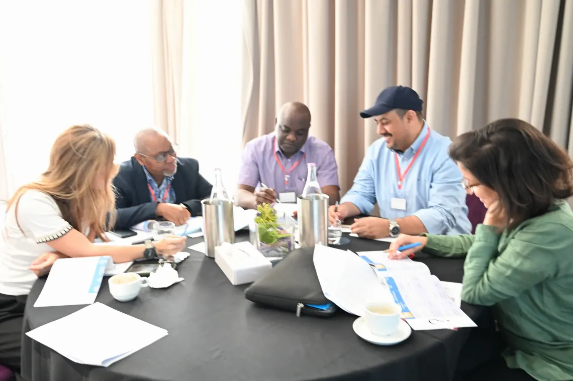 Mr. Adnan participating in a group reflection session during the TRANSFORM Training of Trainers (ToT) workshop.