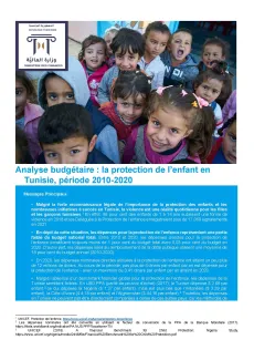 Une Analyse Budg&eacute;taire &Eacute;clairante sur le secteur de la Protection de l'Enfance en Tunisie 