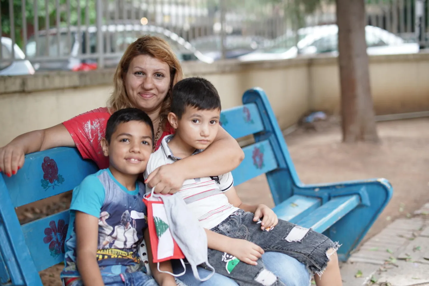 mother and sons