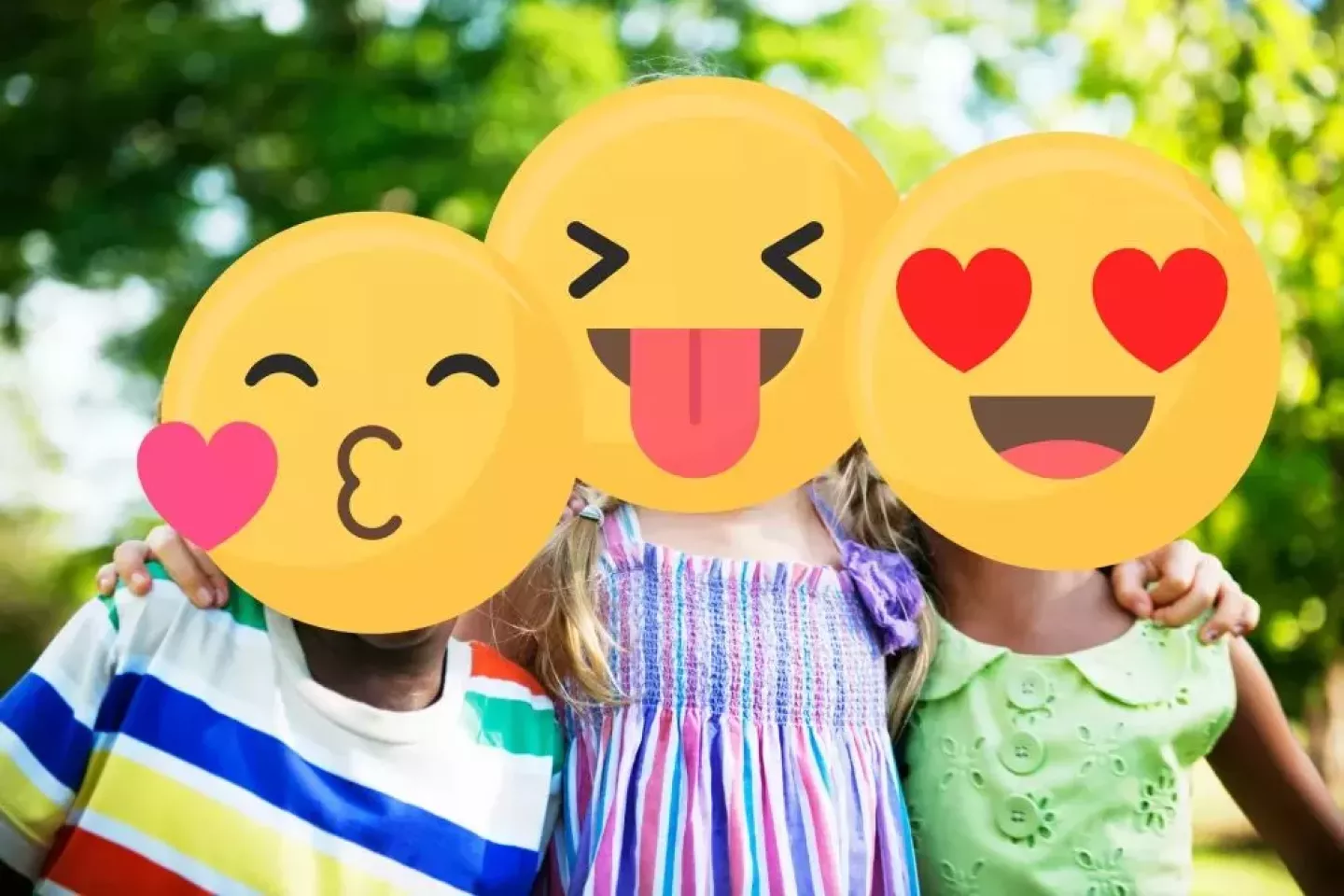 Smiling emojis