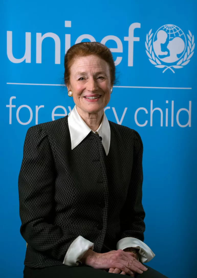 Official portrait of UNICEF Executive Director Ms. Henrietta H. Fore at UNICEF Headquarters