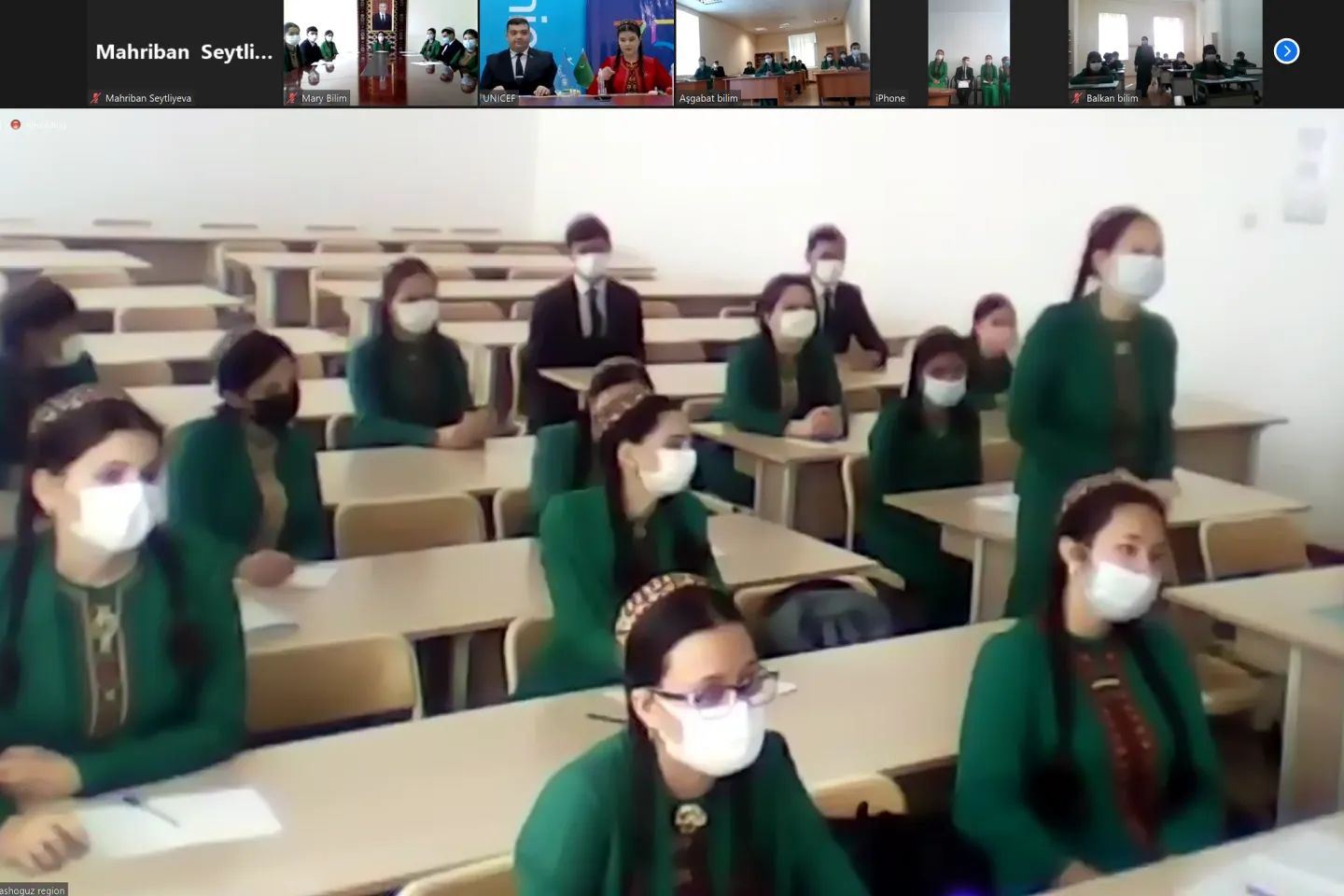 Handwashing Sessions Go Live in Schools Across Turkmenistan