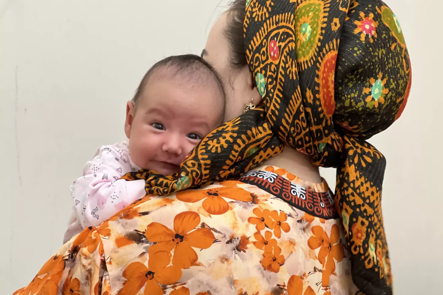 baby with the mother