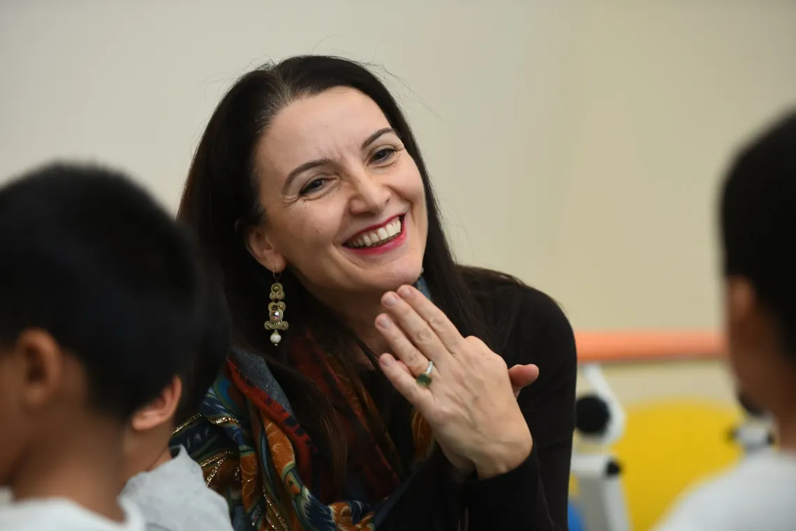 smiling woman