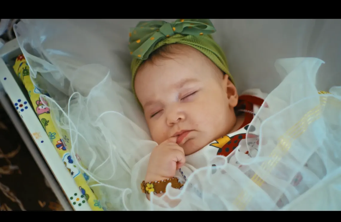 Photo of sleeping baby