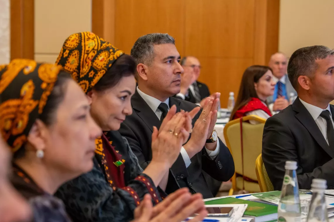 Participants clapping