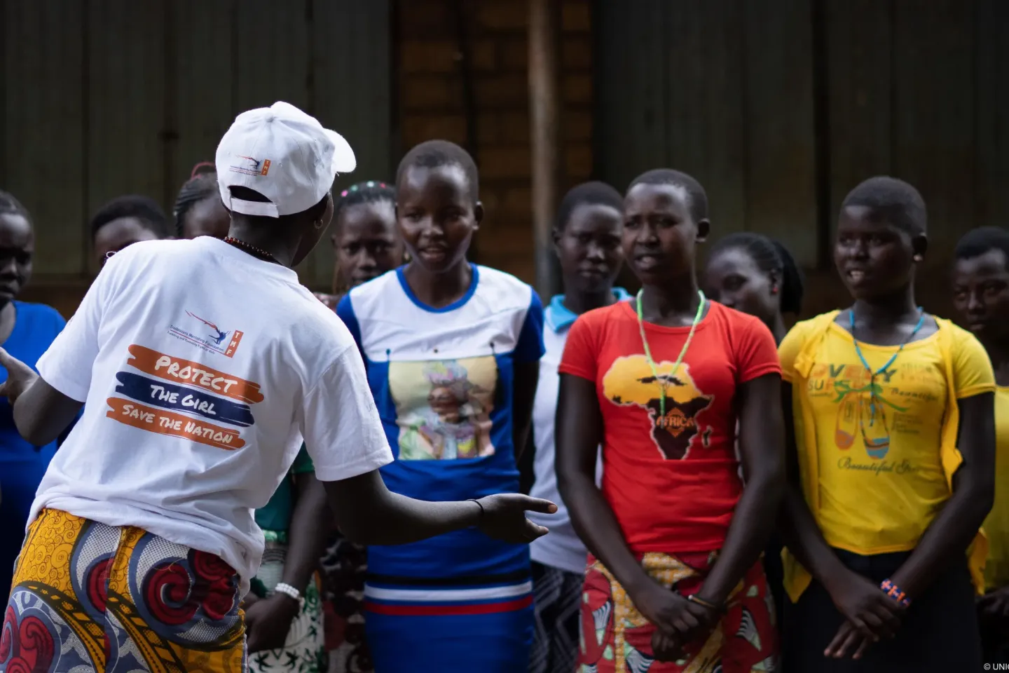 TMF peer advocates conduct a meeting with out-of-school adolescents and in-school teenage mothers in Magamaga sub-county, Abim district. The peer advocates in each of the districts were mapped, profiled and trained on the peer-to-peer plus GBS campaign and messaging, given GBS monitoring and tracking tools and facilitated to develop action plans to roll out the re-entry campaign. 