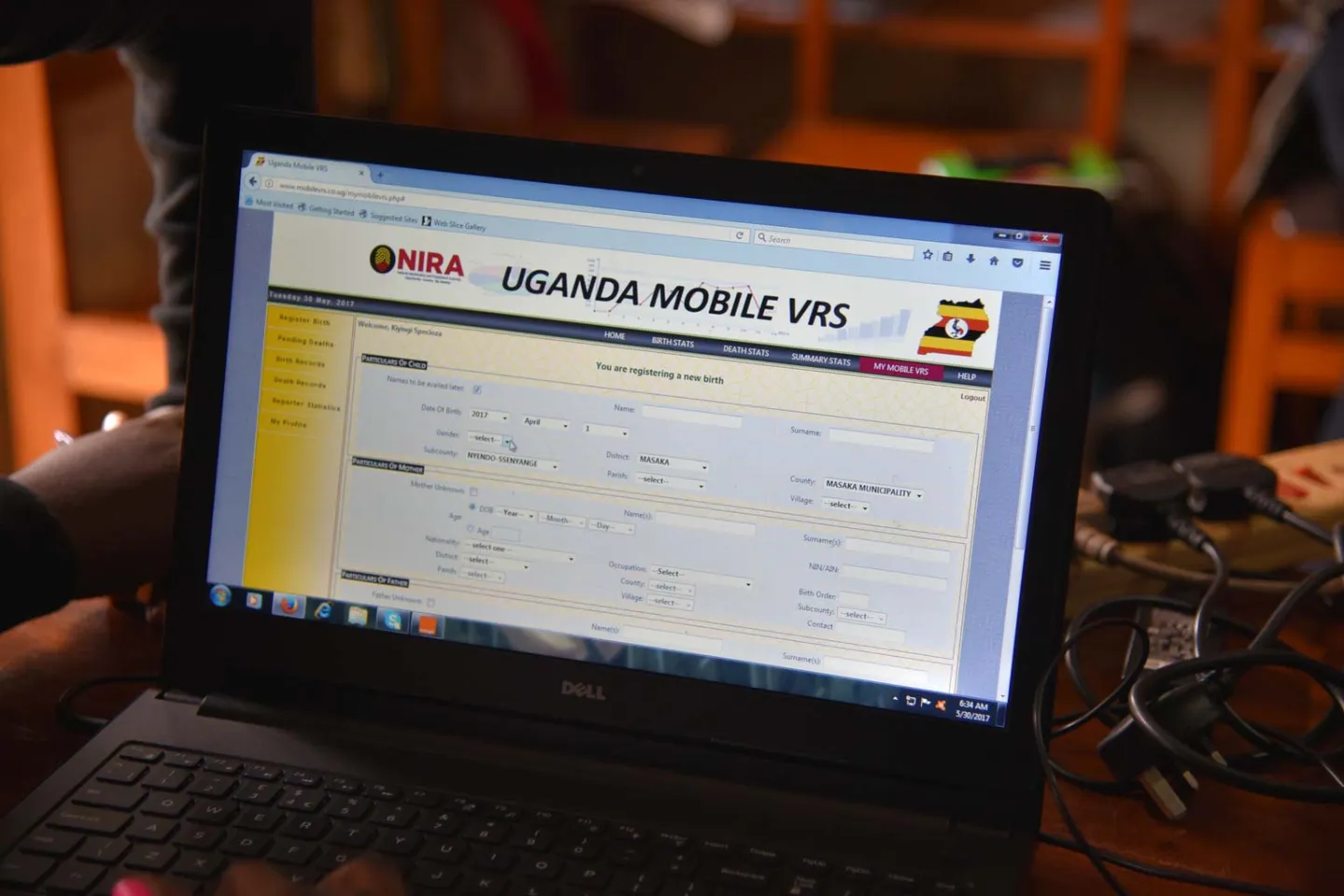 Screenshot of MobileVRS