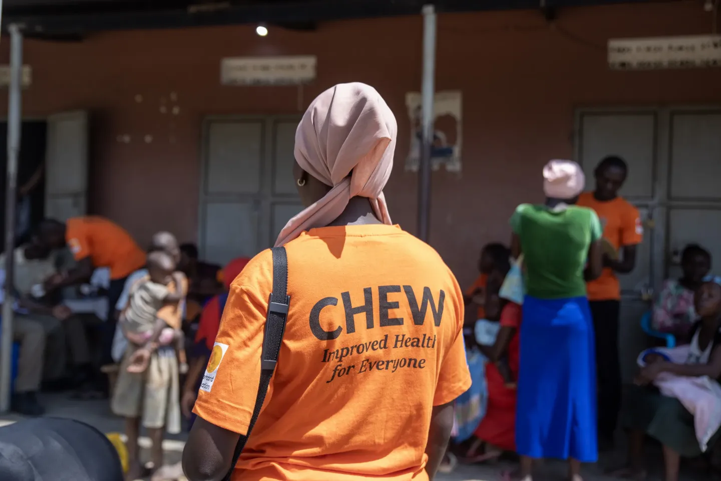 A CHEW at a health center observing the health activities