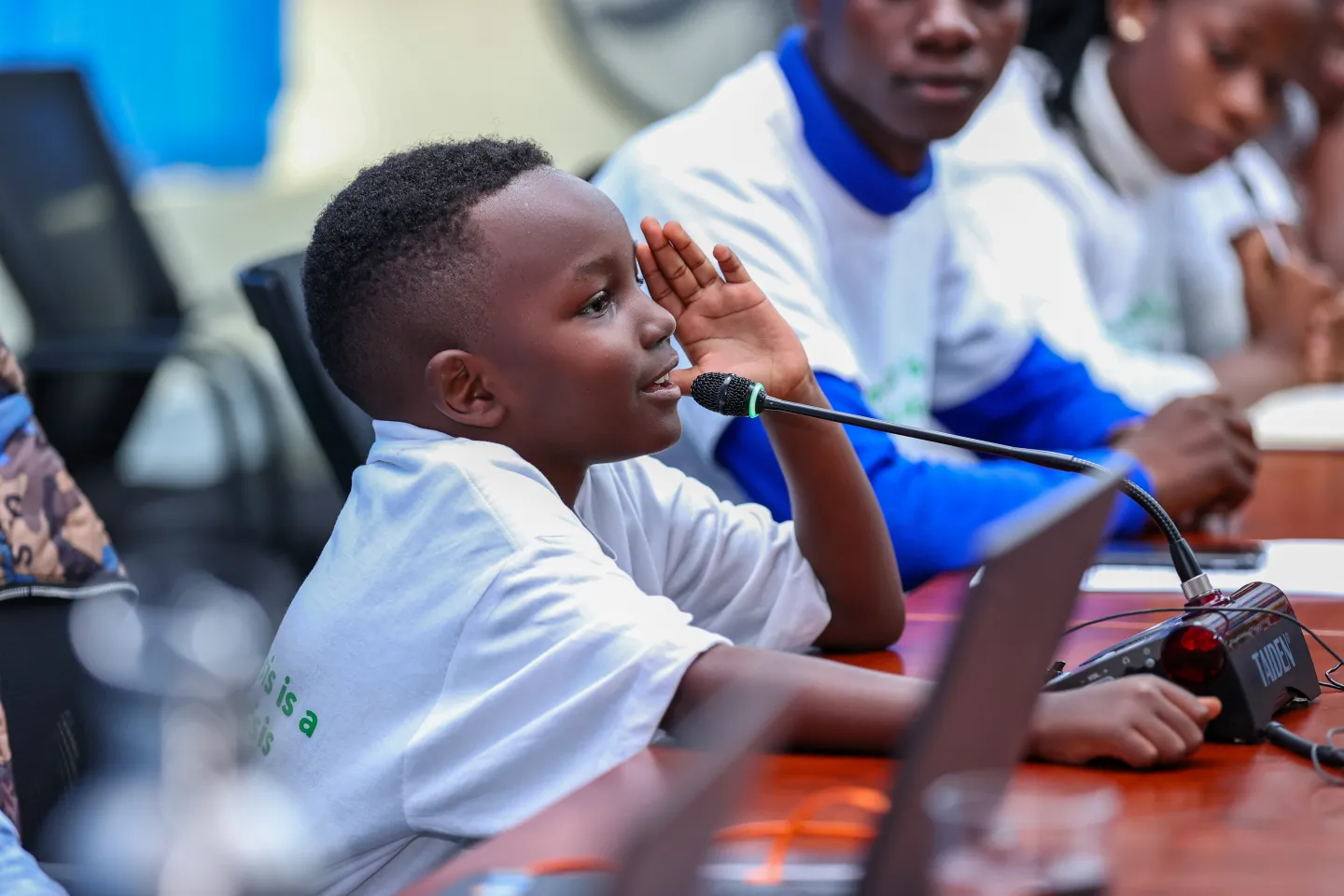 Vanel Katende, 6 years, a child climate change activist 