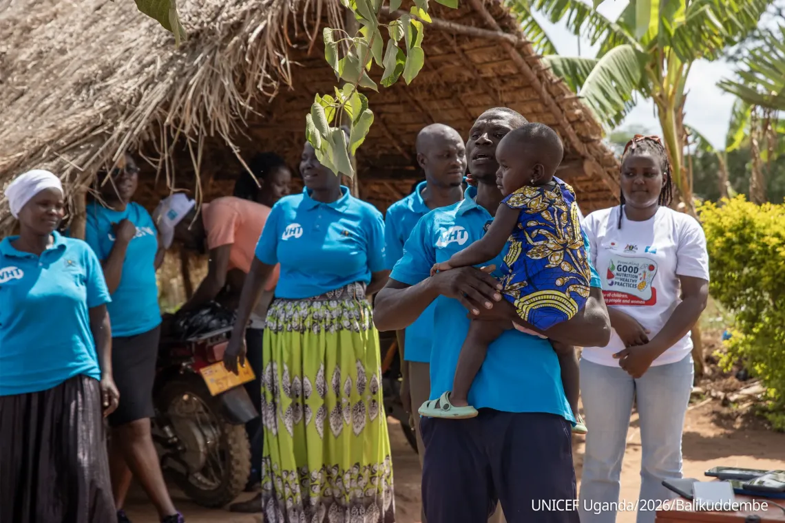 Village Health Teams trained regularly visit communities, teaching families to recognise the early signs of malnutrition. The knowledge spreads through mothers teaching fellow mothers in the neighbourhood, leading to more children being measured.   