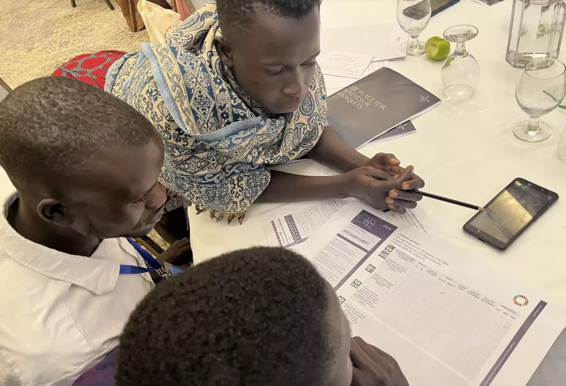 The Global Energy Saver analysing their green business to boost their sustainability and scalability during the Global Incubation Week 2023