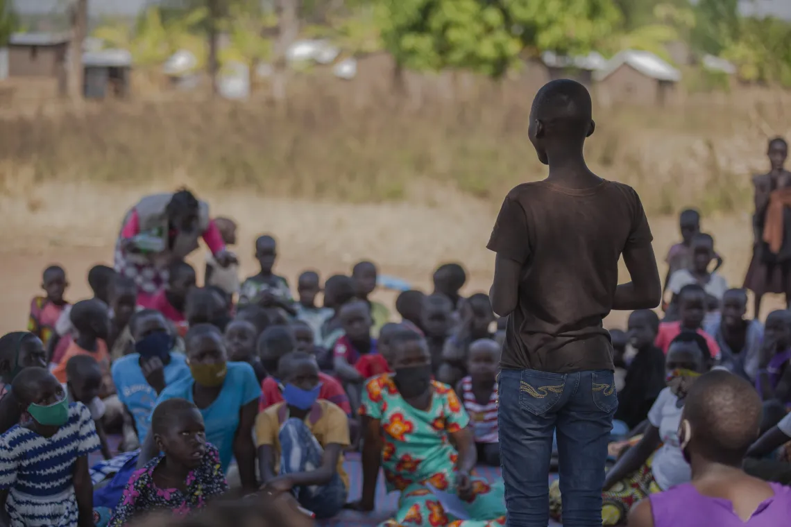 child friendly spaces, child friendly schools, refugees, refugee children, South Sudan, Uganda, UNICEF, Save the Children, play, interacting, stimulating, learning, child protection