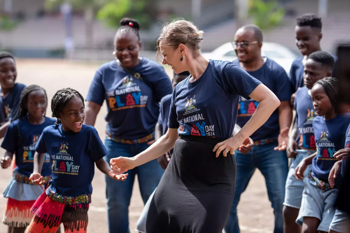 The Ghetto Kids Dance Group engaged the leaders from different stakeholders, other participants, and fellow children in a very lively and interactive dance session.