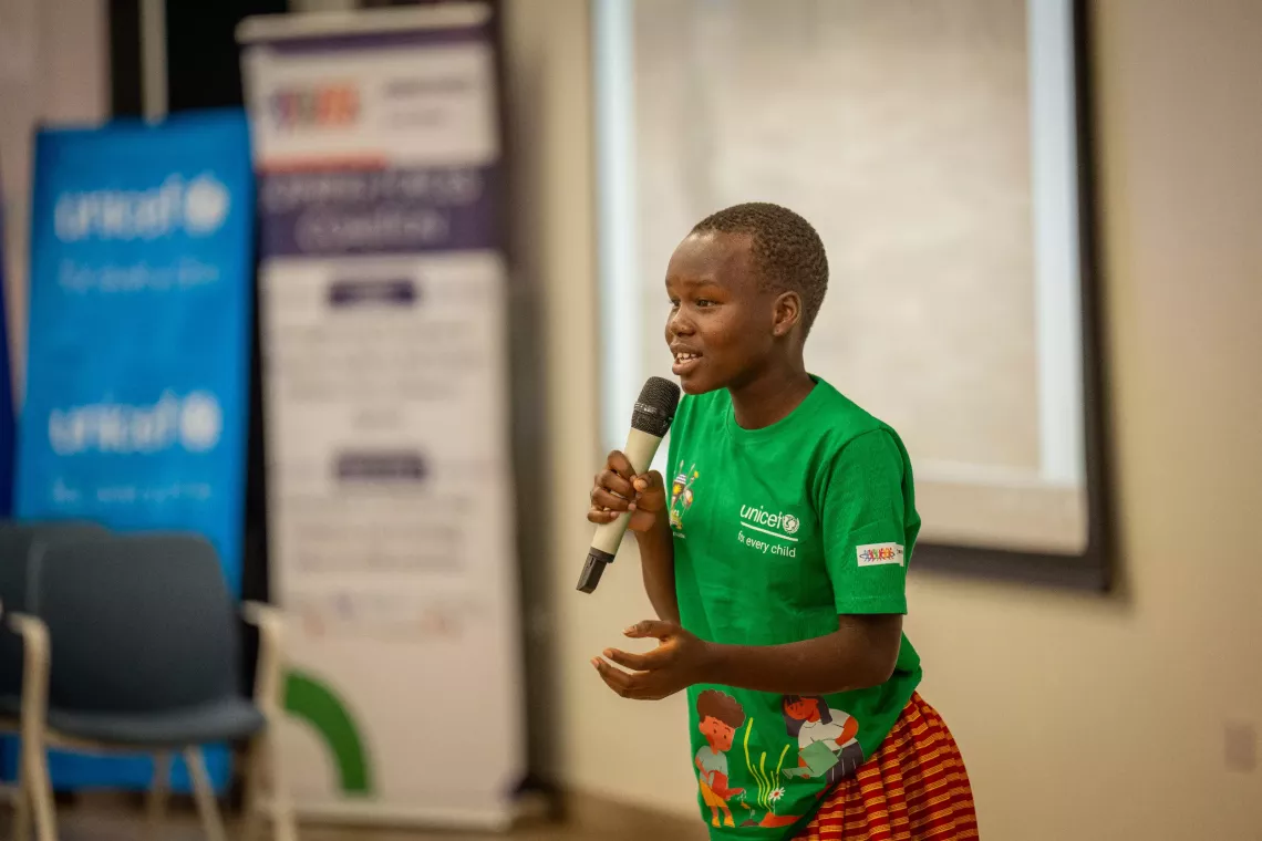 Clara Amutun, one of the attendees of the Children's climate dialogue shares her views about Climate change and how it affects them as children. 