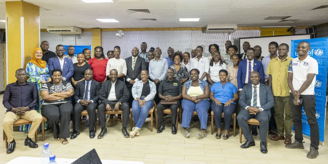 Government Communication Officers, facilitators and partners gather for a group photograph following a Ministry of Health public health emergency communication engagement, supported by UNICEF, in Kampala.