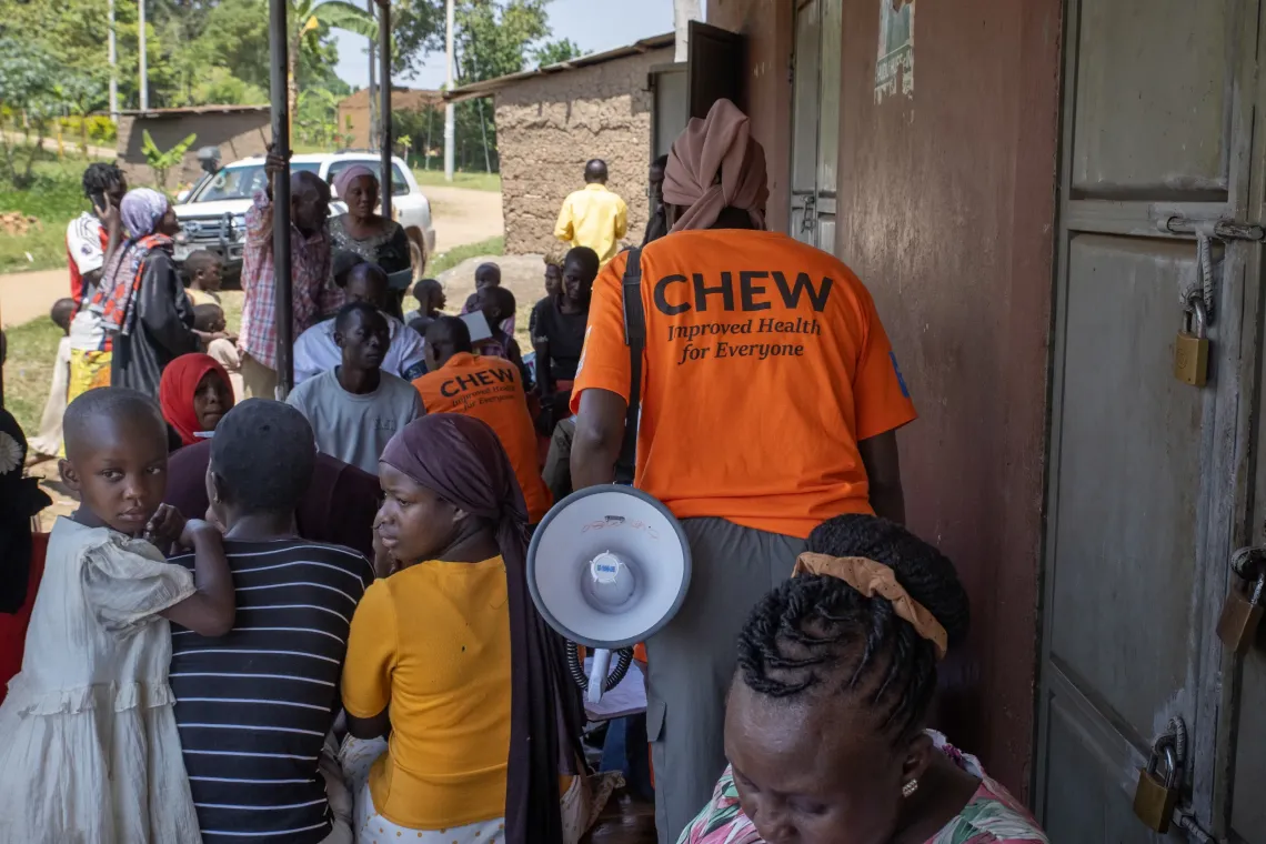 Picture of the outreach on the verandah.