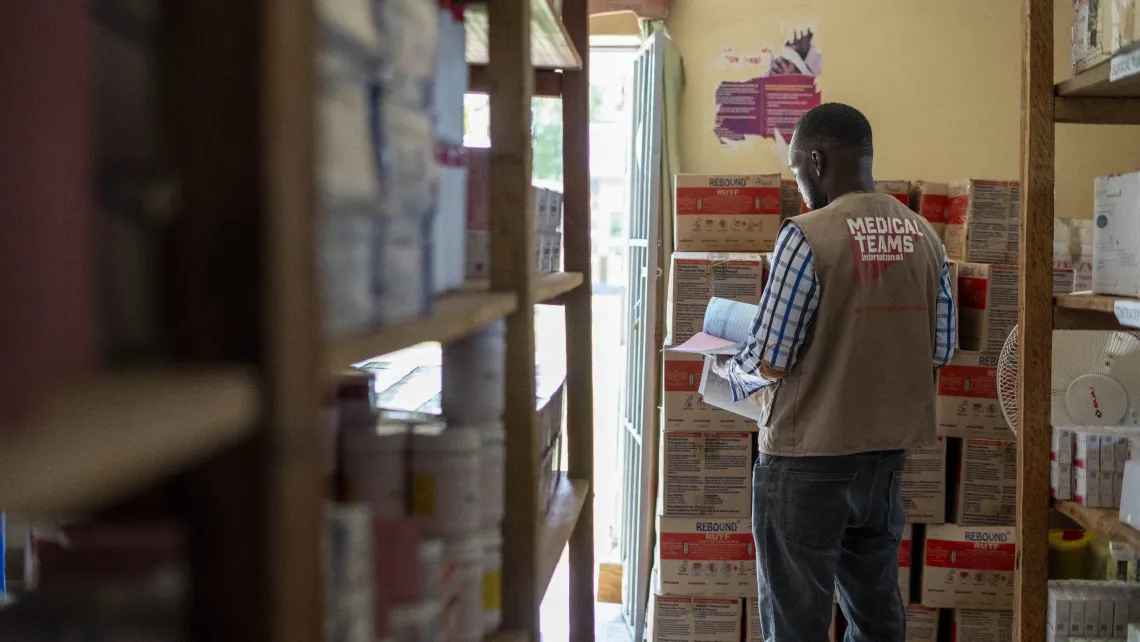 Ready-to-Use Therapeutic Food (RUTF) is stored at the facility store of Uriama Health Centre III, a government health facility in Terego District, Uganda, before being issued to the nutrition unit for treatment.