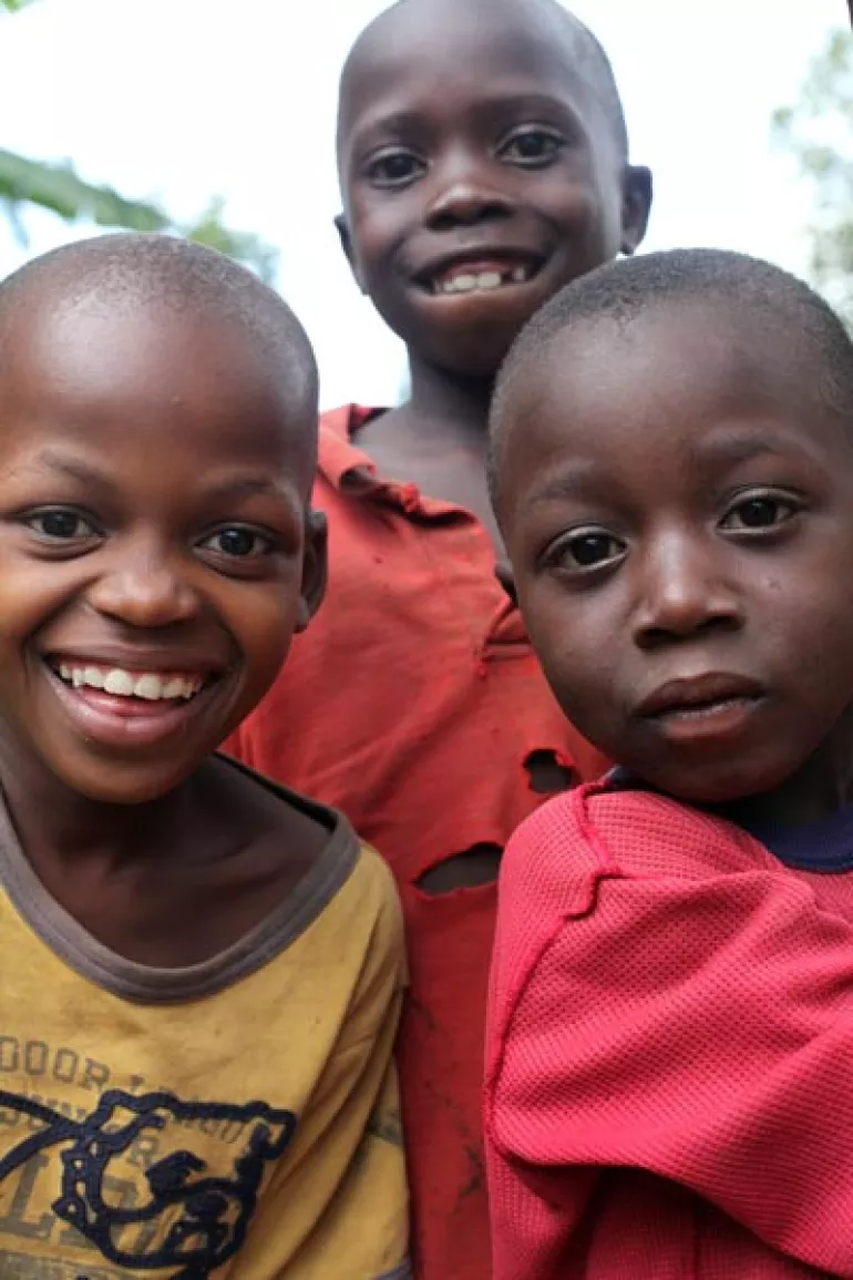 Three children