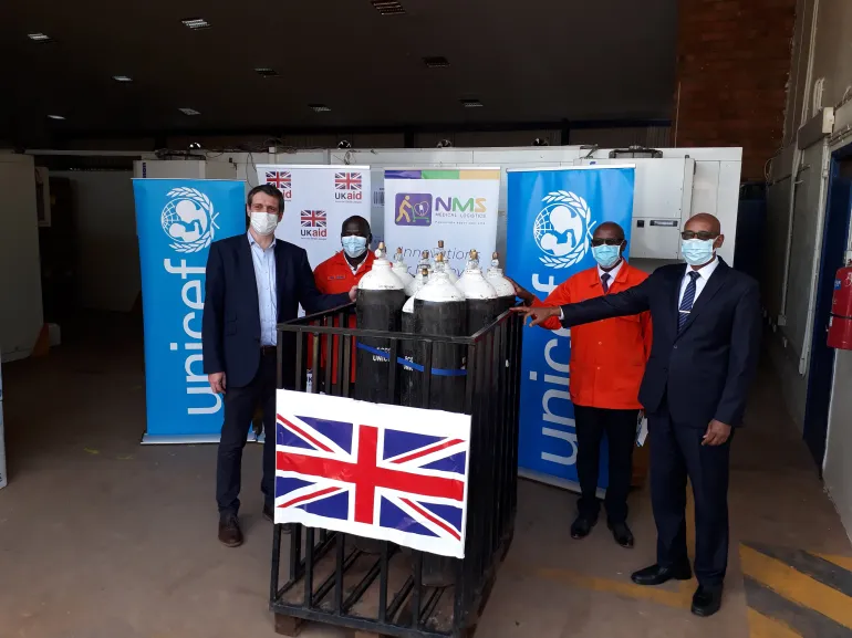 oxygen plant in Uganda, COVID-19, COVID19, breathing, oxygen scarcity, pneumonia, UKaid, FCDO