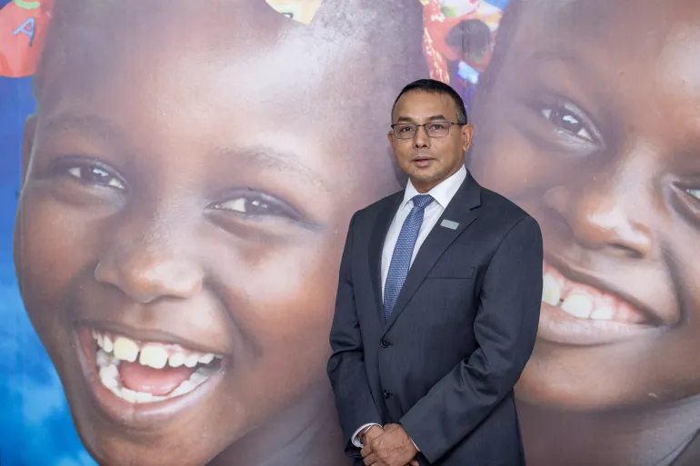 UNICEF Representative to Uganda Dr Robin Nandy