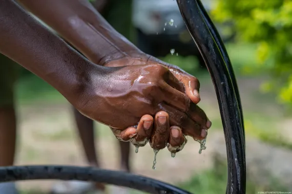 Hand washing helps in preventing the spread of the Ebola Virus Disease 