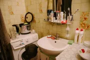 The family lives in a dormitory