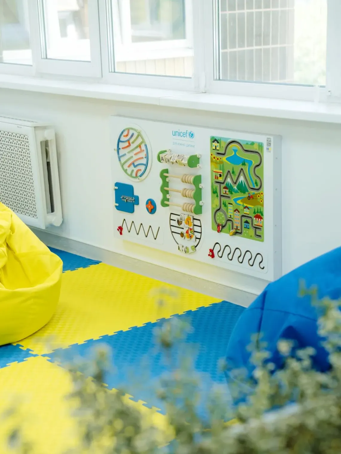 A child corner at the hospital.