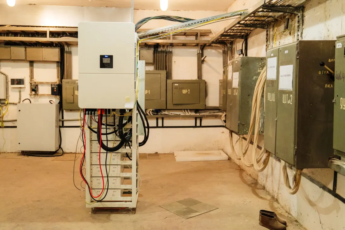 An equipment to ensure energy supply for the hospital.