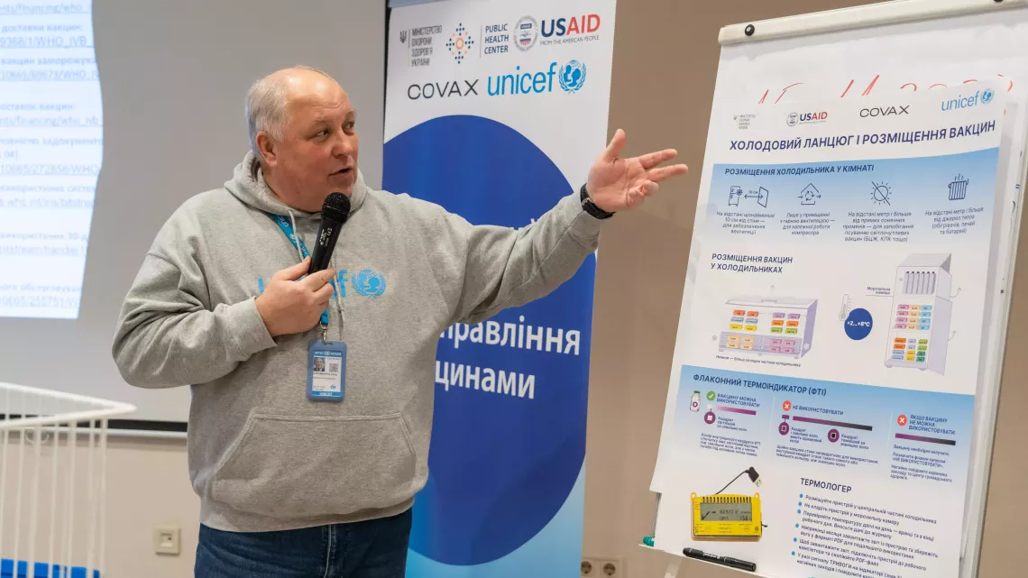Oleh Khomenko, UNICEF&rsquo;s national consultant on cold chain equipment