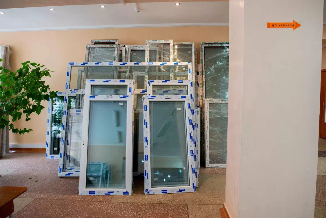 New windows to be installed in the lyceum to replace damaged ones
