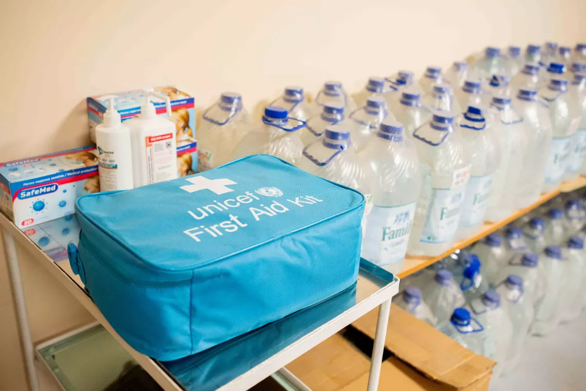 Drinking and technical water supplies in the shelter of the Odessa Lyceum