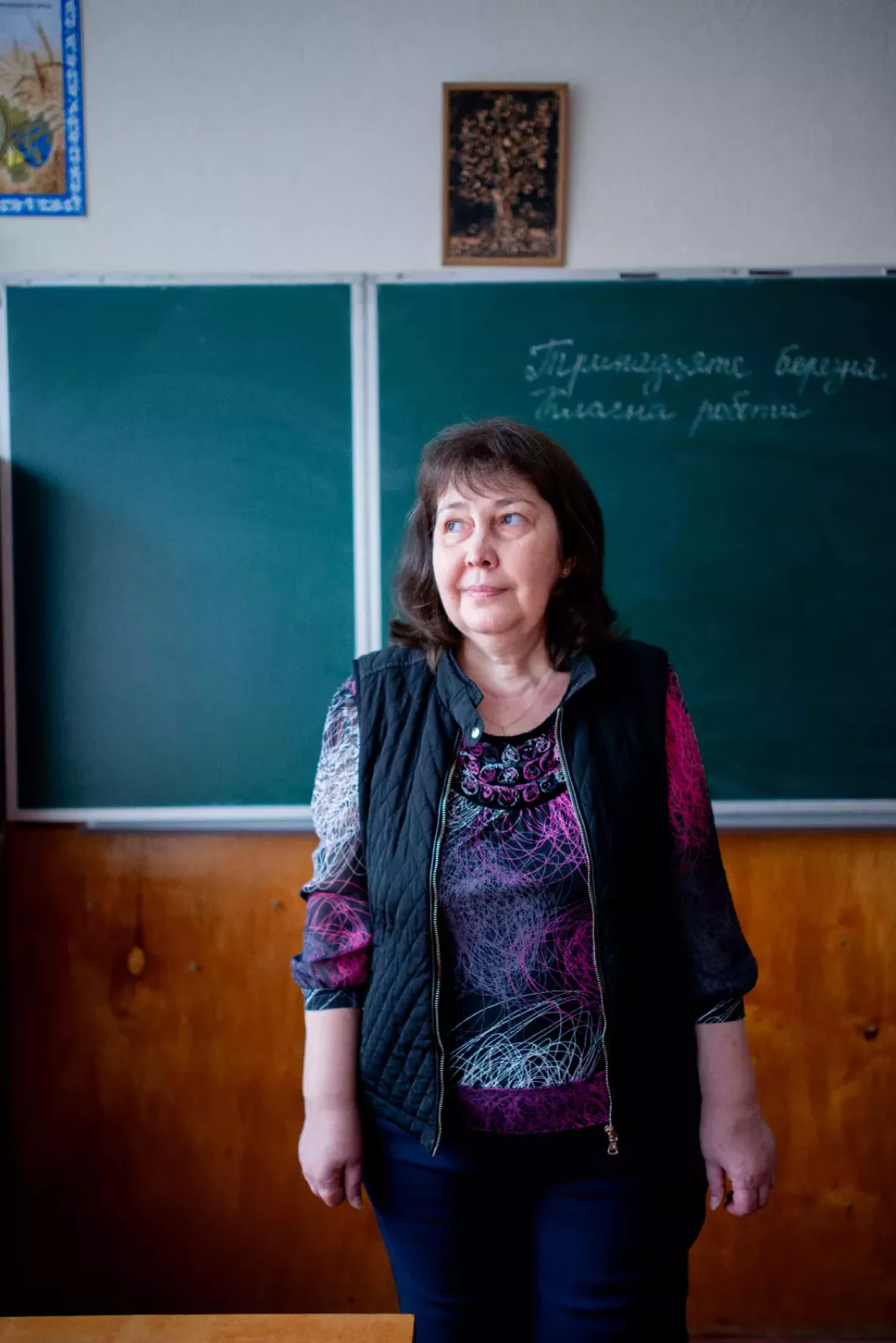 Iryna, a Ukrainian and world literature teacher