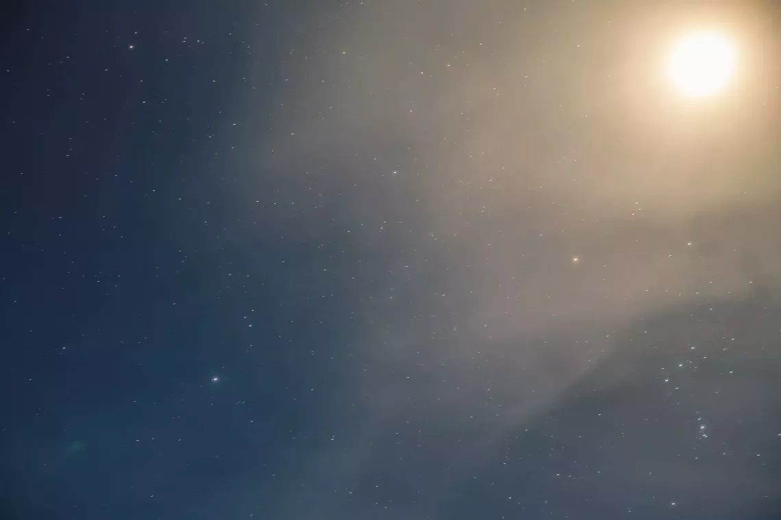 The starry sky above the Ascanian steppe