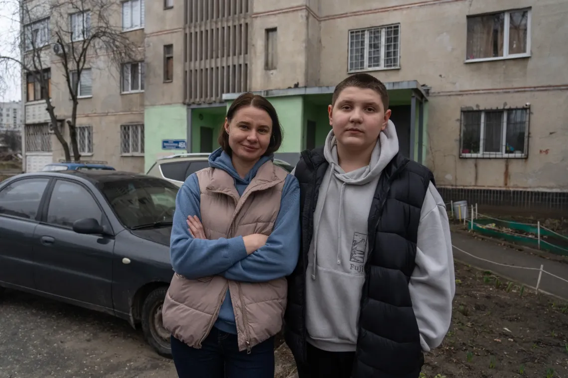 Захар із мамою Наталкою