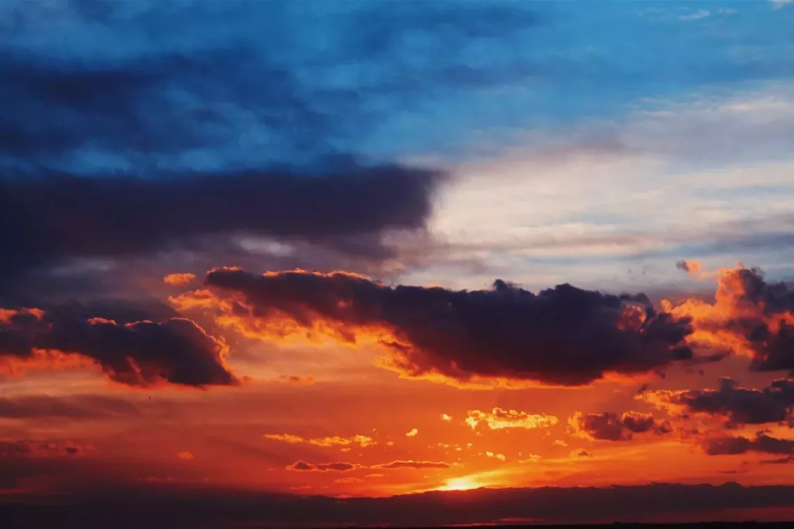 Sunset in Askania. Maryna and Mykola always thought that those were the most picturesque in the South