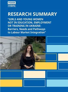 Cover of research on NEET girls and women in Ukraine_ENG