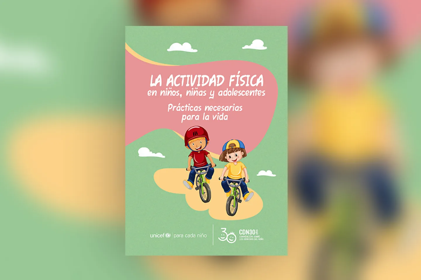 Tapa de publicaci&oacute;n "La actividad f&iacute;sica en ni&ntilde;os, ni&ntilde;as y adolescentes"