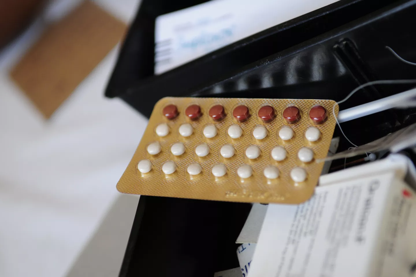 Bl&iacute;ster de pastillas anticonceptivas.