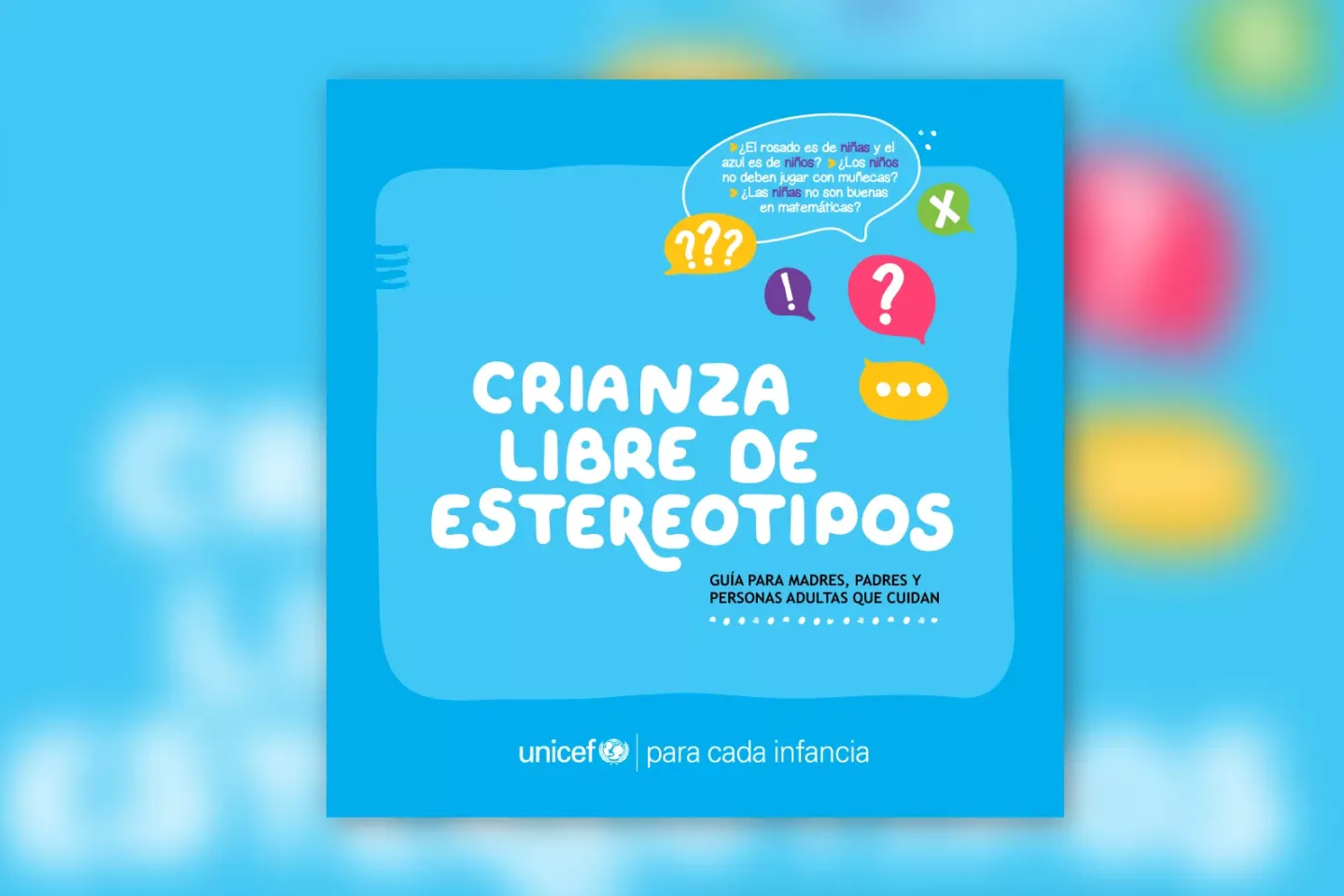 Tapa Gu&iacute;a para una crianza libre de estereotipos