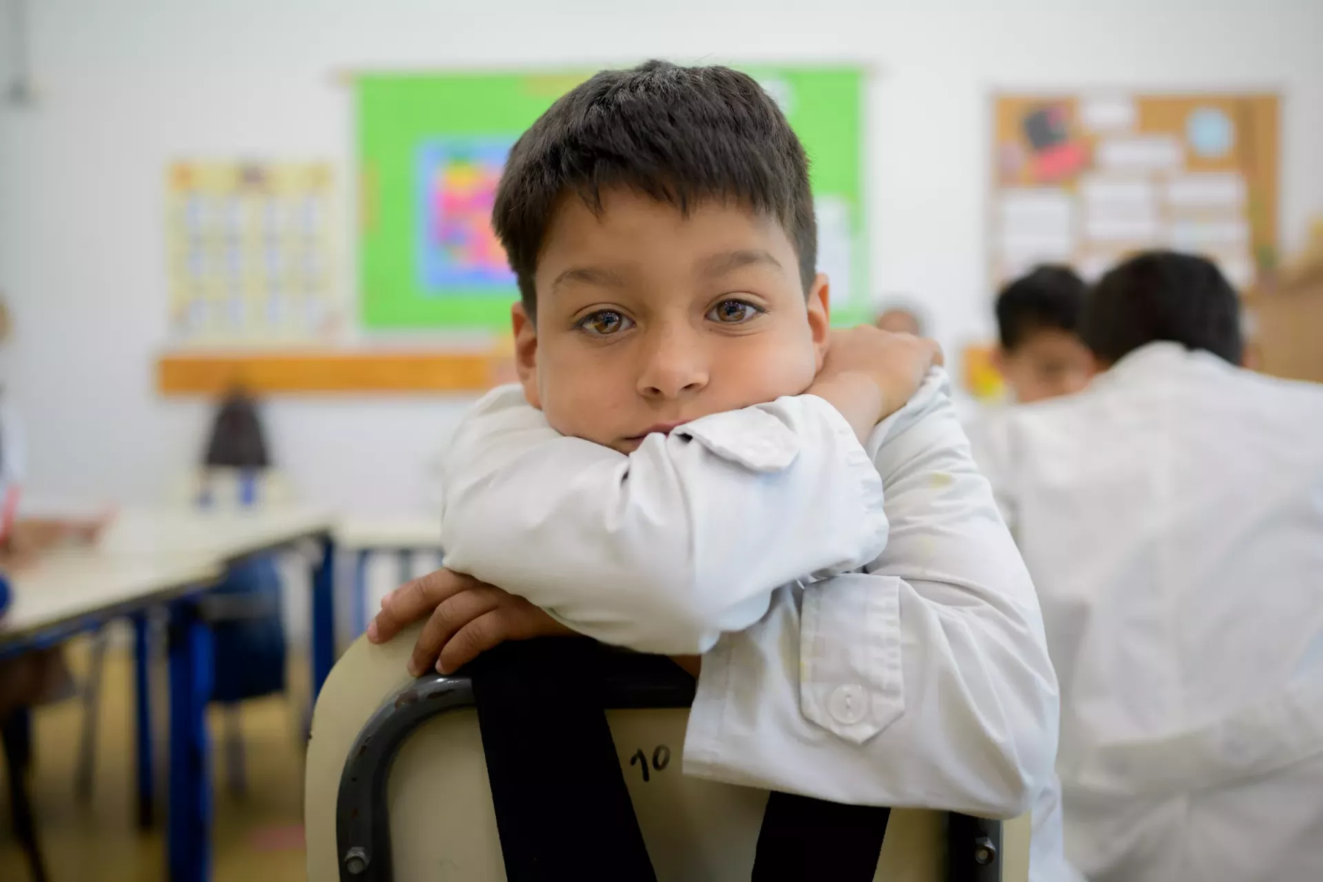 Ni&ntilde;o en el aula