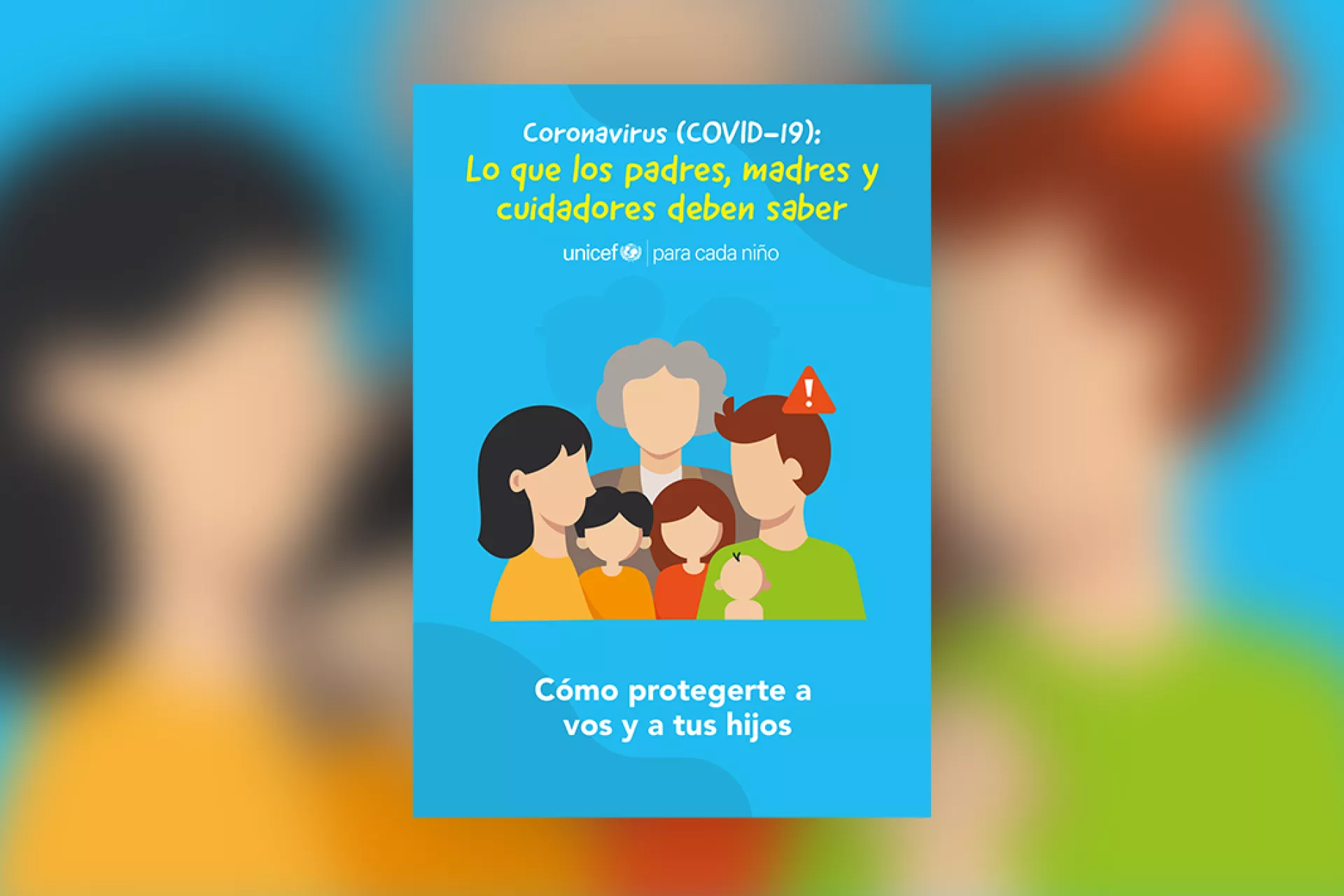 Tapa de gu&iacute;a "Coronavirus (COVID-19): Lo que padres, madres y cuidadores deben saber"