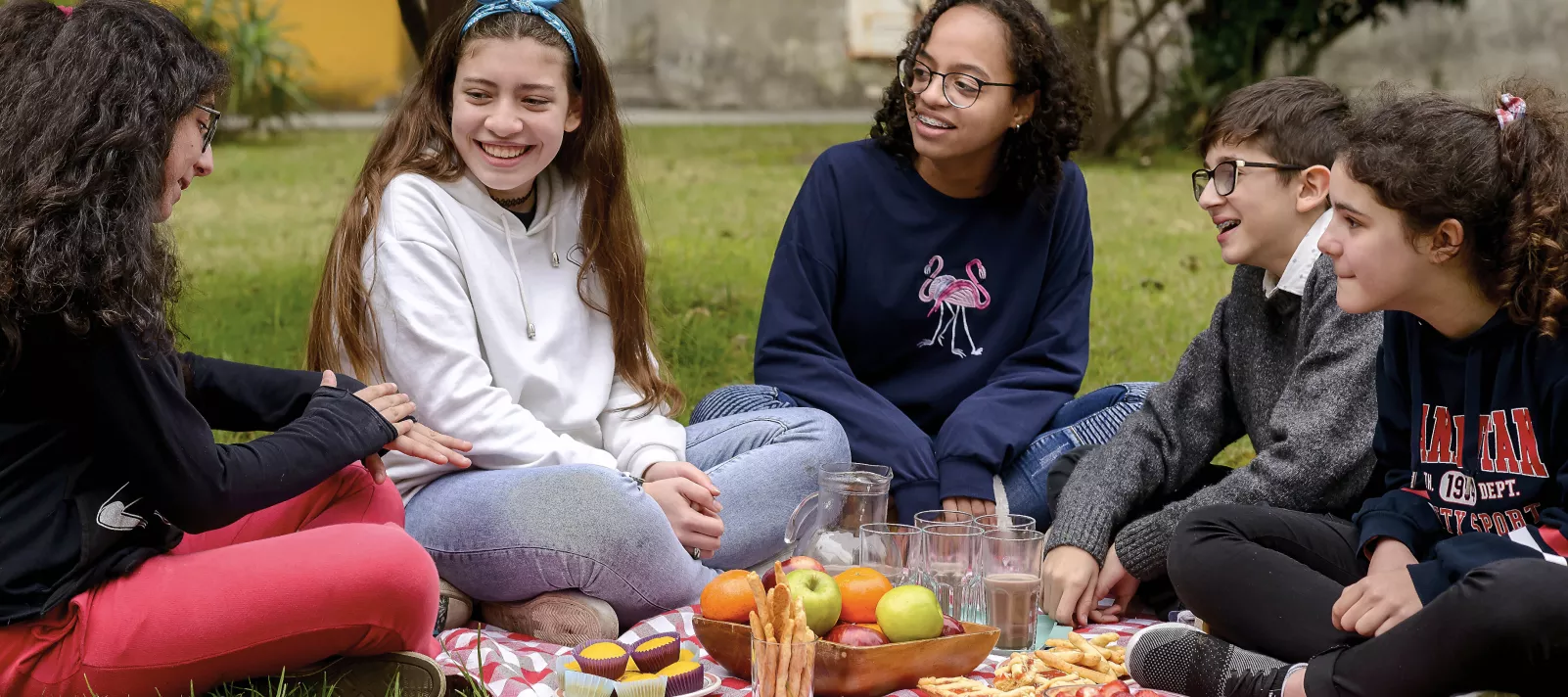 Adolescentes en picnic