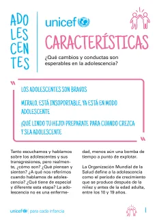 Tapa de la ficha Caracter&iacute;sticas de la adolescencia